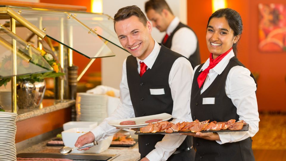 casual dining service waiter